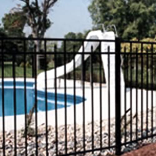 Aluminum Swimming Pool Fences: UAF-250 Flat Top with Spear Flush/Modified preview 1